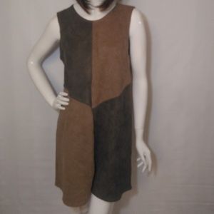 Faux Suede Sheath Dress.